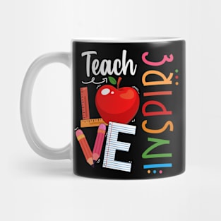 Cute Teach Love And Inspire Men Women Teacher Mug